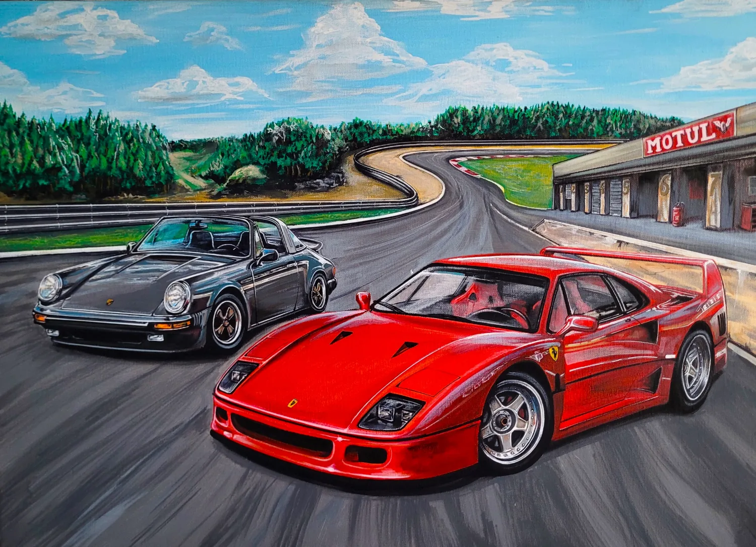 Porsche et Ferrari